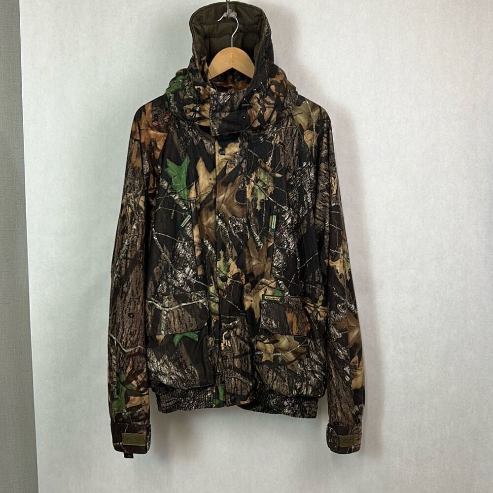 Remington Camo Coat Jacket with Hood Mens Sz XXL 2X Hunting Outdoors